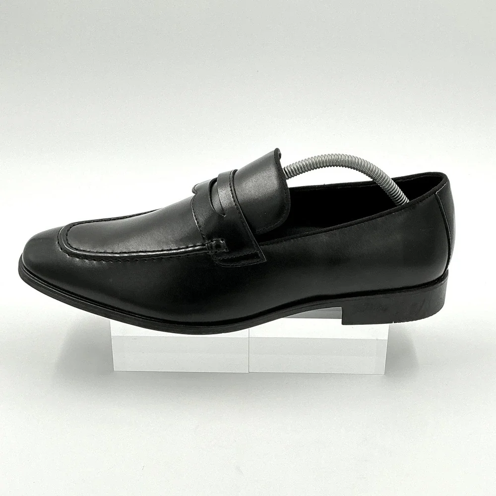 Gordon Rush Mens Size 11 Black Dress Penny Loafer Shoes Morgan